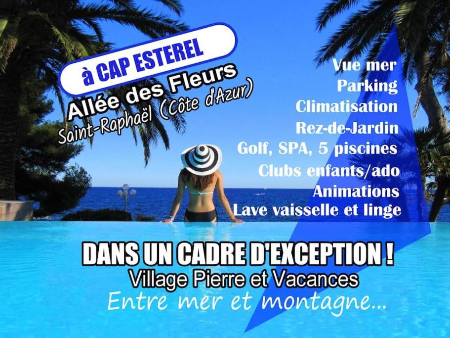 Dans Un Cadre D'Exception, Vue Mer Panoramique A Agay Cote D'Azur, Village Vacances Cap Esterel, T2 Avec Jardin, Golf, Climatisation, Wifi, 5 Piscines Saint-Raphaël Kültér fotó
