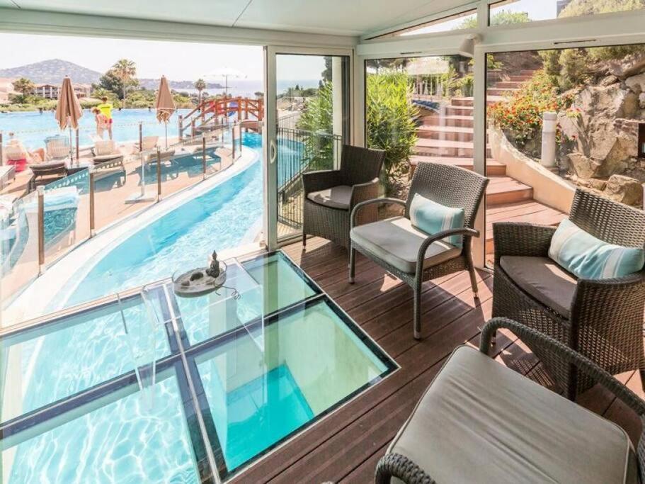 Dans Un Cadre D'Exception, Vue Mer Panoramique A Agay Cote D'Azur, Village Vacances Cap Esterel, T2 Avec Jardin, Golf, Climatisation, Wifi, 5 Piscines Saint-Raphaël Kültér fotó