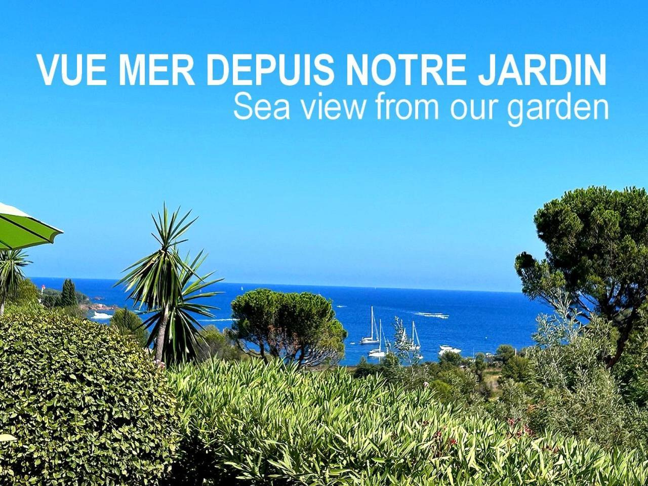 Dans Un Cadre D'Exception, Vue Mer Panoramique A Agay Cote D'Azur, Village Vacances Cap Esterel, T2 Avec Jardin, Golf, Climatisation, Wifi, 5 Piscines Saint-Raphaël Kültér fotó