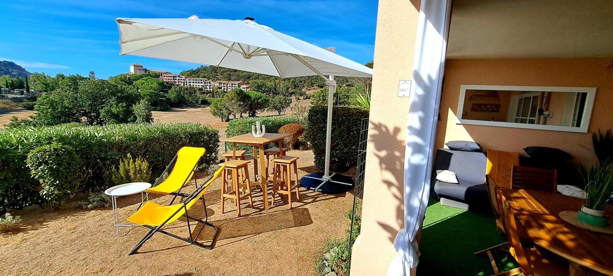Dans Un Cadre D'Exception, Vue Mer Panoramique A Agay Cote D'Azur, Village Vacances Cap Esterel, T2 Avec Jardin, Golf, Climatisation, Wifi, 5 Piscines Saint-Raphaël Kültér fotó