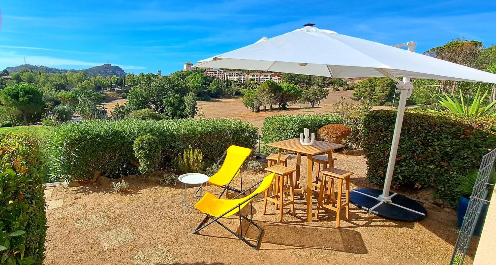 Dans Un Cadre D'Exception, Vue Mer Panoramique A Agay Cote D'Azur, Village Vacances Cap Esterel, T2 Avec Jardin, Golf, Climatisation, Wifi, 5 Piscines Saint-Raphaël Kültér fotó